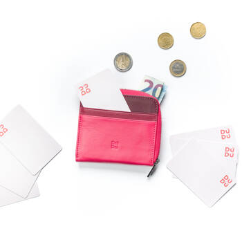 DUDU Skórzany portfel z zamkiem błyskawicznym dla mężczyzn, mały kompaktowy Damskie portfel z zamkiem błyskawicznym, wielokolorowy z kieszenią na monety i miejscami na karty