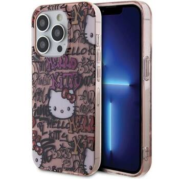 Hello Kitty HKHCP15LHDGPTP iPhone 15 Pro 6.1" różowy/pink hardcase IML Tags Graffiti