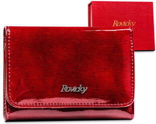 Lakierowany portfel damski z ochroną RFID Protect — Rovicky