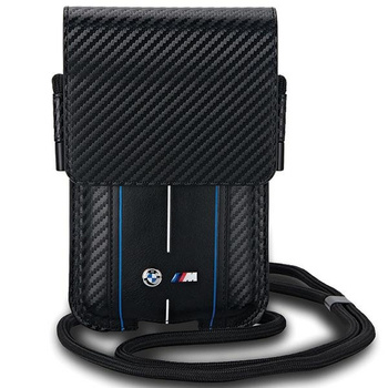 Torebka BMW BMPSP15XMSCAKL Wallet Bag czarny/black Carbon Blue Stripes