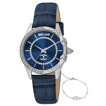 Zegarek marki Just Cavalli model JC1L095L02 kolor Niebieski. Akcesoria Damskie. Sezon: Cały rok
