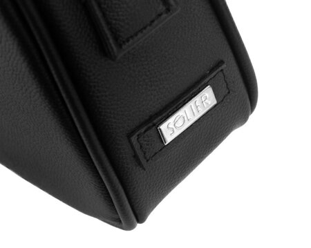 Skórzana męska torba na laptopa Solier SL22 czarna